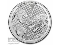 SILVER 1 OZ 2024 NIUE - SPIDER-MAN AND GOBLIN MARVEL