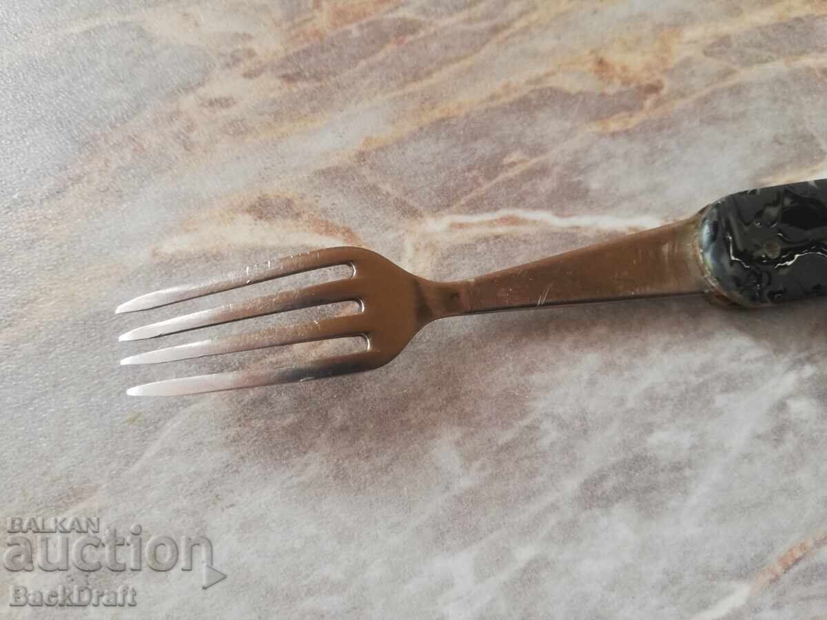 Σπάνιο σοσιαλιστικό πτυσσόμενο σουγιά, μαχαίρι "Σφυρί και Δρεπάνι" Β.Τύρνοβο - 6