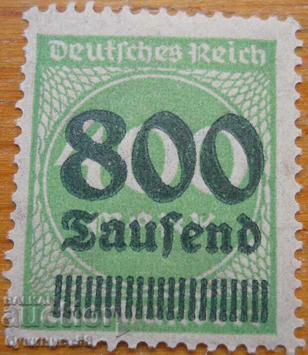 Germania "Weimar - hiperinflație" - 1922 (supratipar)