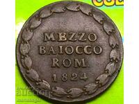 Βατικανό 1824 Μετσο Μπαγιόκο Λέων XII 1823-1829 Ρώμη - σειρά
