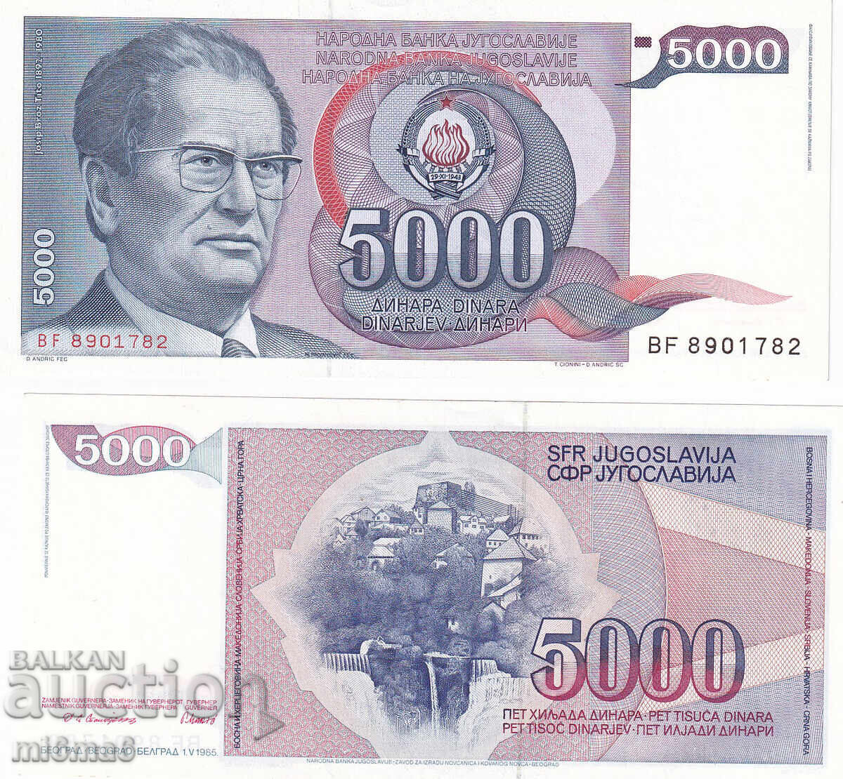 MI6MA6 - Iugoslavia 5000 dinari MI6MA6 - Iugoslavia 5000 dinari