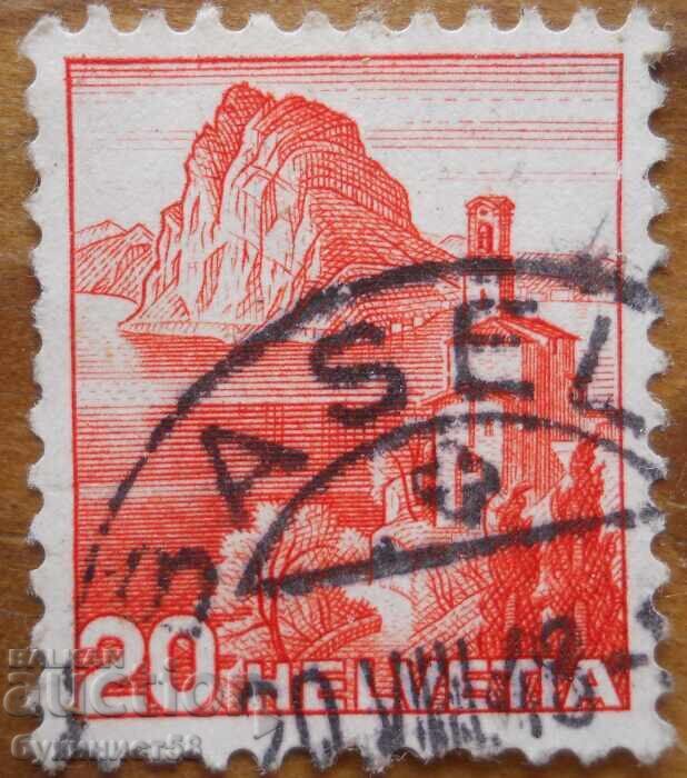 Швейцария "Църква в Кастаньола" - 1934-36 г Швейцария "Църква в Кастаньола" - 1934-36 г