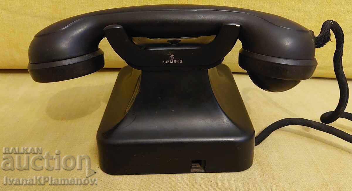 Telefon retro din bachelită SIEMENS pentru colecționari - 6