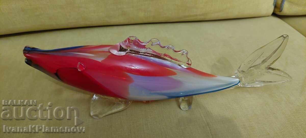Συλλεκτικό γυάλινο ψάρι φιγούρα - 5