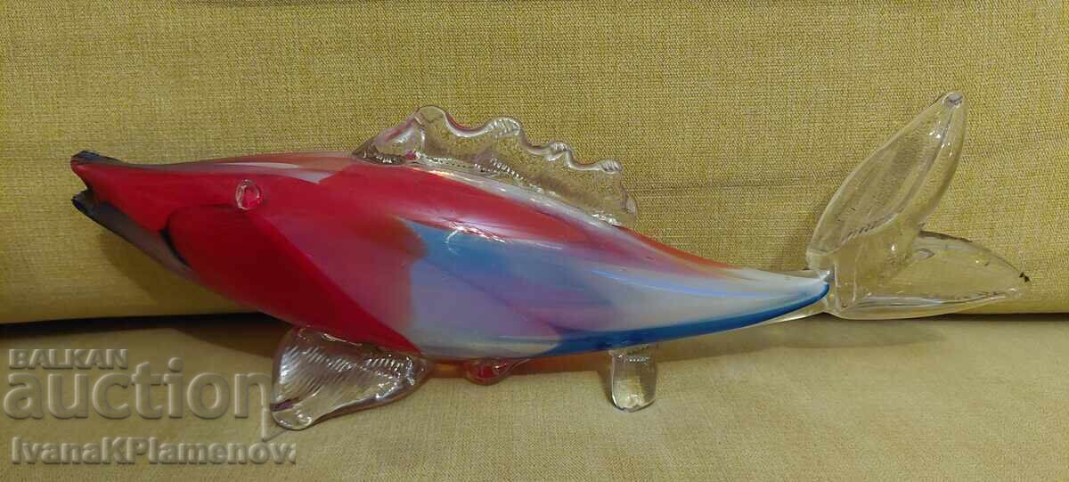 Συλλεκτικό γυάλινο ψάρι φιγούρα