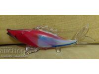 Figurină pește de sticlă pentru colecționari