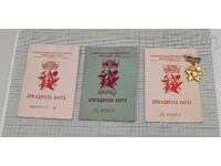 BUILD FOR THE HOMELAND BRIGADIER BADGE CARD LOT 3 PIECES