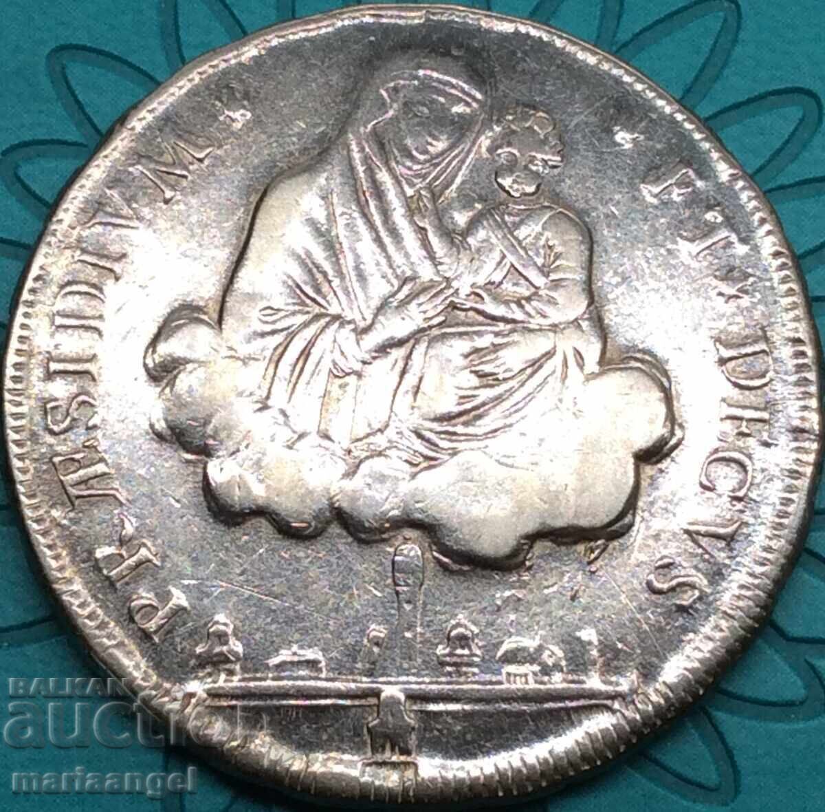 Scudo da 10 Paoli 1797 Italia Bologna III tip argint 39 mm