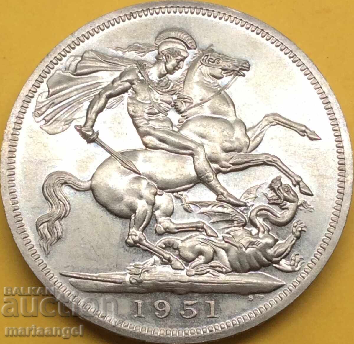 Great Britain 5 Shillings 1951 28.36g UNC George VI