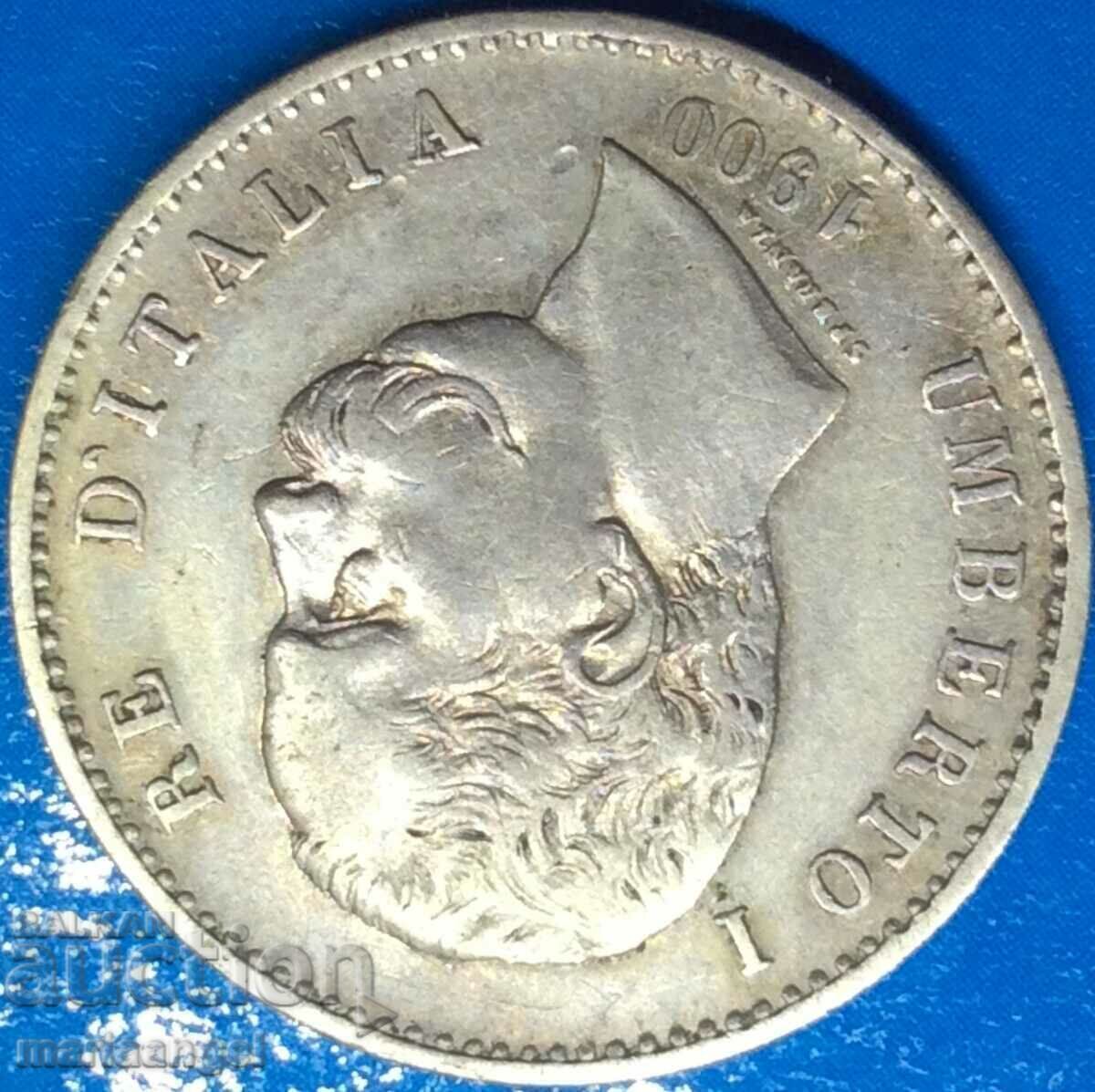 1 Lira 1900 Italy Umberto I - Rare Year with price 76.00 BGN | € 38.86 1 Lira 1900 Italy Umberto I - Rare Year with price 76.00 BGN | € 38.86