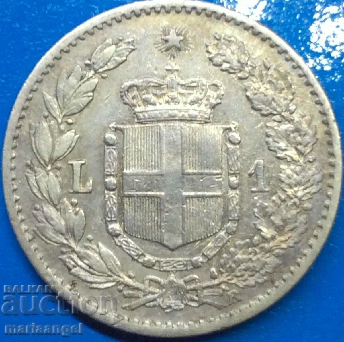 Auction 1 Lira 1900 Italy Umberto I - Rare Year Auction 1 Lira 1900 Italy Umberto I - Rare Year