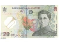 Romania - 20 Lei - 2023 - P# 119Ab - Certificate of Authenticity with crown - Polymer
