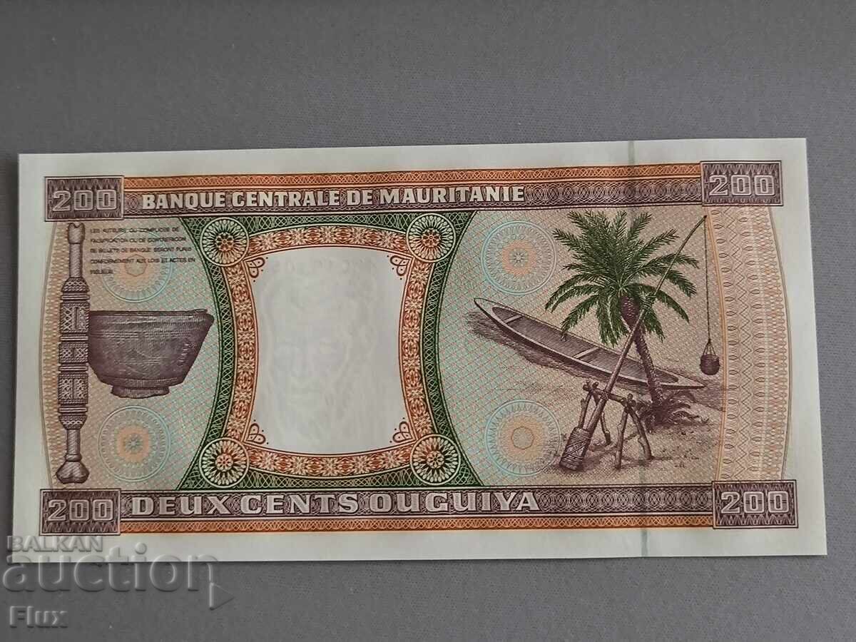 Τραπεζογραμμάτιο - Μαυριτανία - 200 ουγκιά UNC | 2002 με τιμή 3.00 BGN | € 1.53 Τραπεζογραμμάτιο - Μαυριτανία - 200 ουγκιά UNC | 2002 με τιμή 3.00 BGN | € 1.53