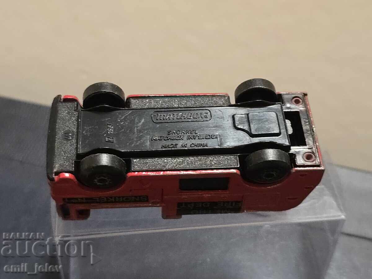 LESNEY MATCHBOX - Snorkel Fire Engine 1982. year - 6