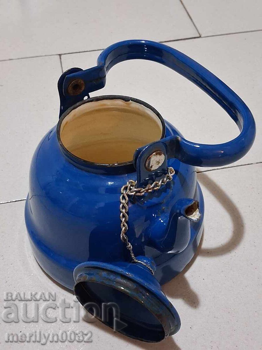 Εμαγιέ τσαγιέρα σοσιαλισμού με σμάλτο ΣΦΡΓΙ Γιουγκοσλαβία - 5