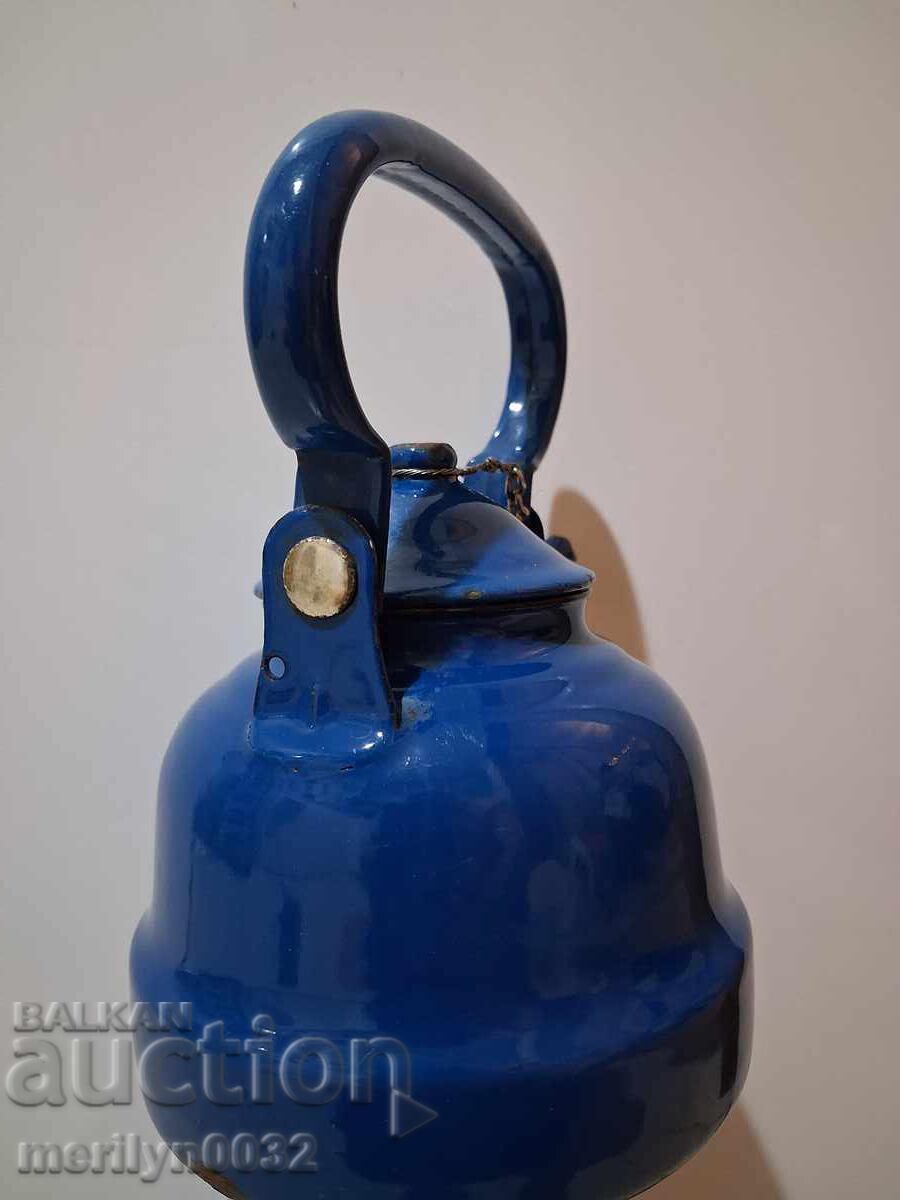 Εμαγιέ τσαγιέρα σοσιαλισμού με σμάλτο ΣΦΡΓΙ Γιουγκοσλαβία - 6