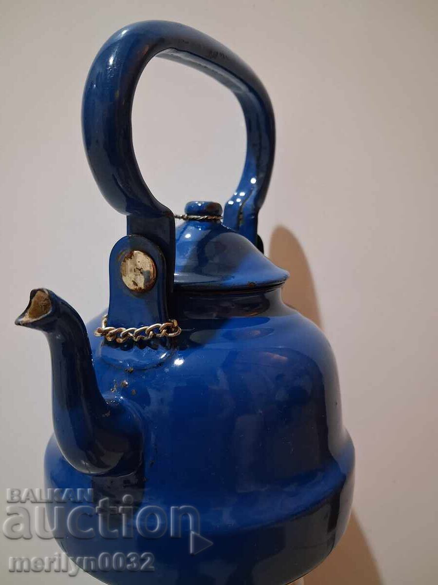 Εμαγιέ τσαγιέρα σοσιαλισμού με σμάλτο ΣΦΡΓΙ Γιουγκοσλαβία - 7