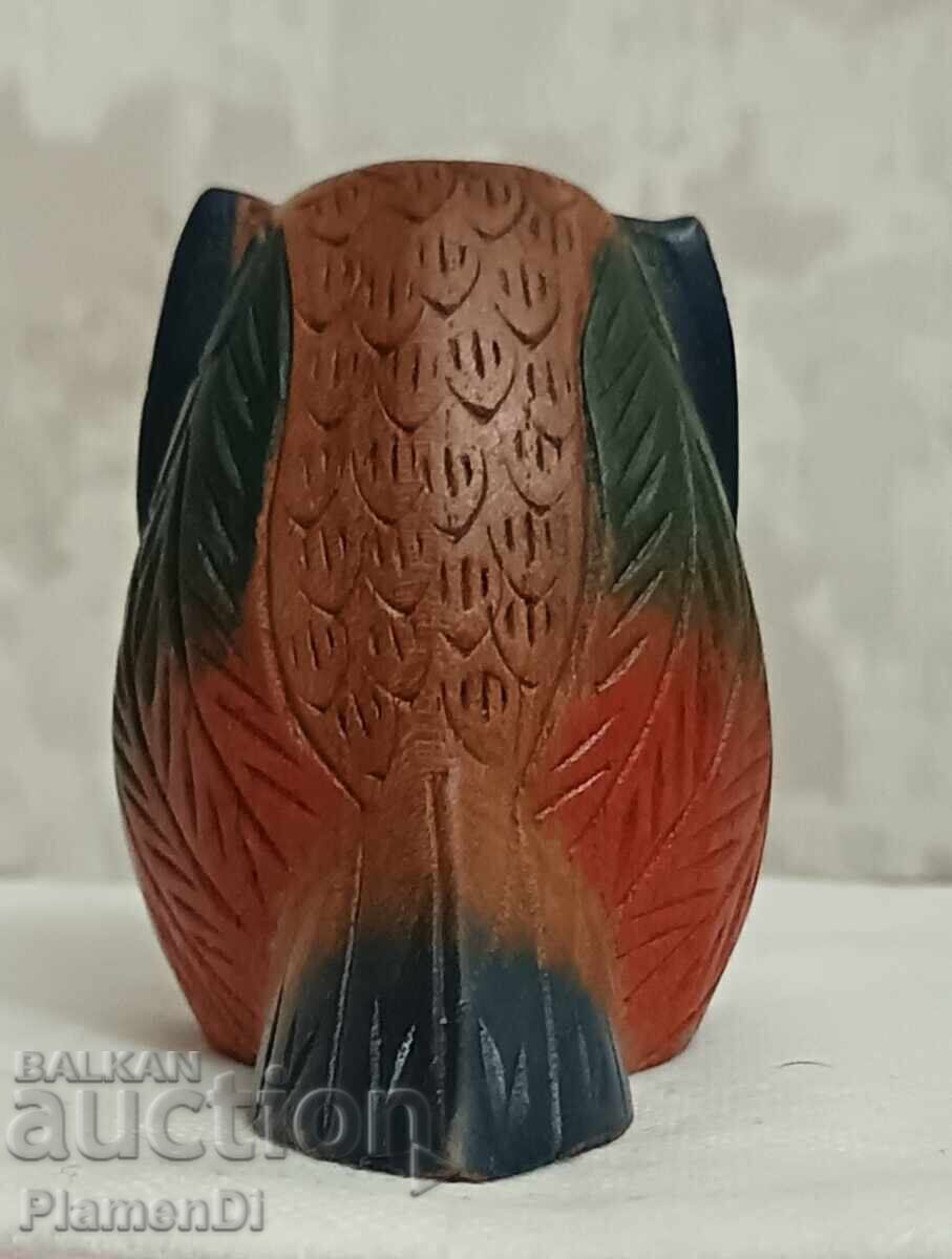 Παλαιό, αντίκα, ξύλινο ειδώλιο κουκουβάγιας - 5 Παλαιό, αντίκα, ξύλινο ειδώλιο κουκουβάγιας - 5