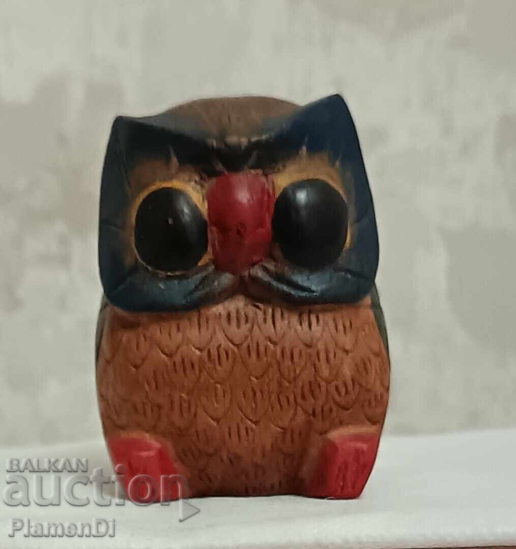 Παλαιό, αντίκα, ξύλινο ειδώλιο κουκουβάγιας Παλαιό, αντίκα, ξύλινο ειδώλιο κουκουβάγιας