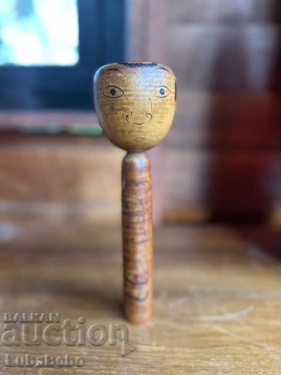 Traditional Nakanozawa Kokeshi Doll from Tsuchiyu-kei