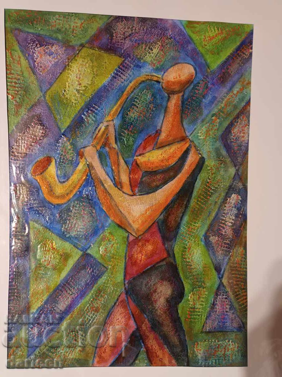 Music with trumpet - 1, Krustyo Nekezov-Burning Music with trumpet - 1, Krustyo Nekezov-Burning