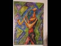 Muzică cu trompetă -1, Krăstyo Nekezov-Burning