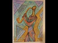 Muzică cu trompetă -2, Krăstyo Nekezov-Burning