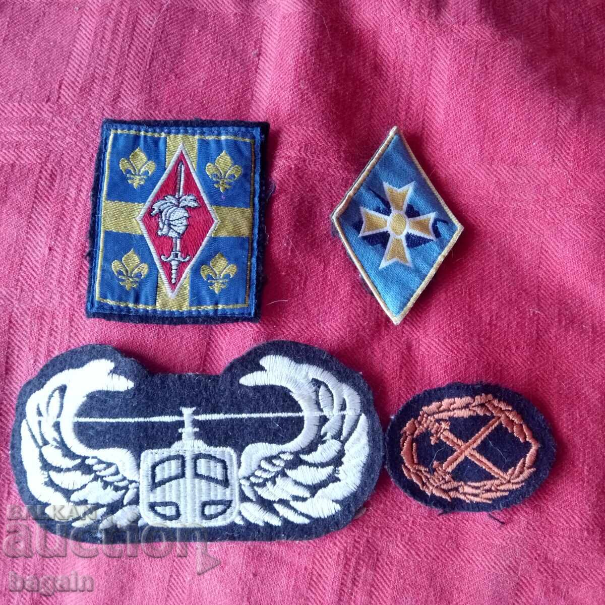 Military emblems, patches