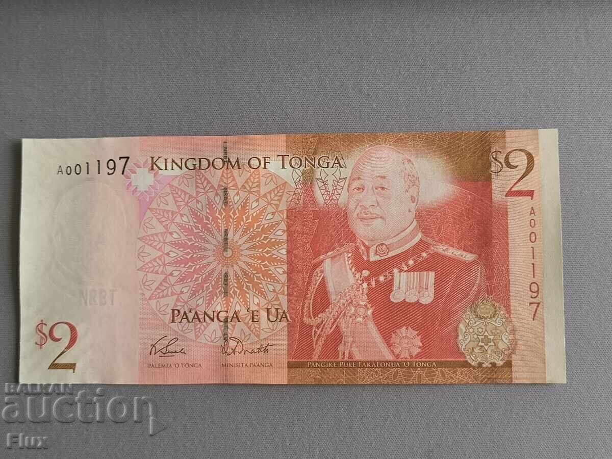 Банкнота - Тонга - 2 паанга UNC | 2009г.