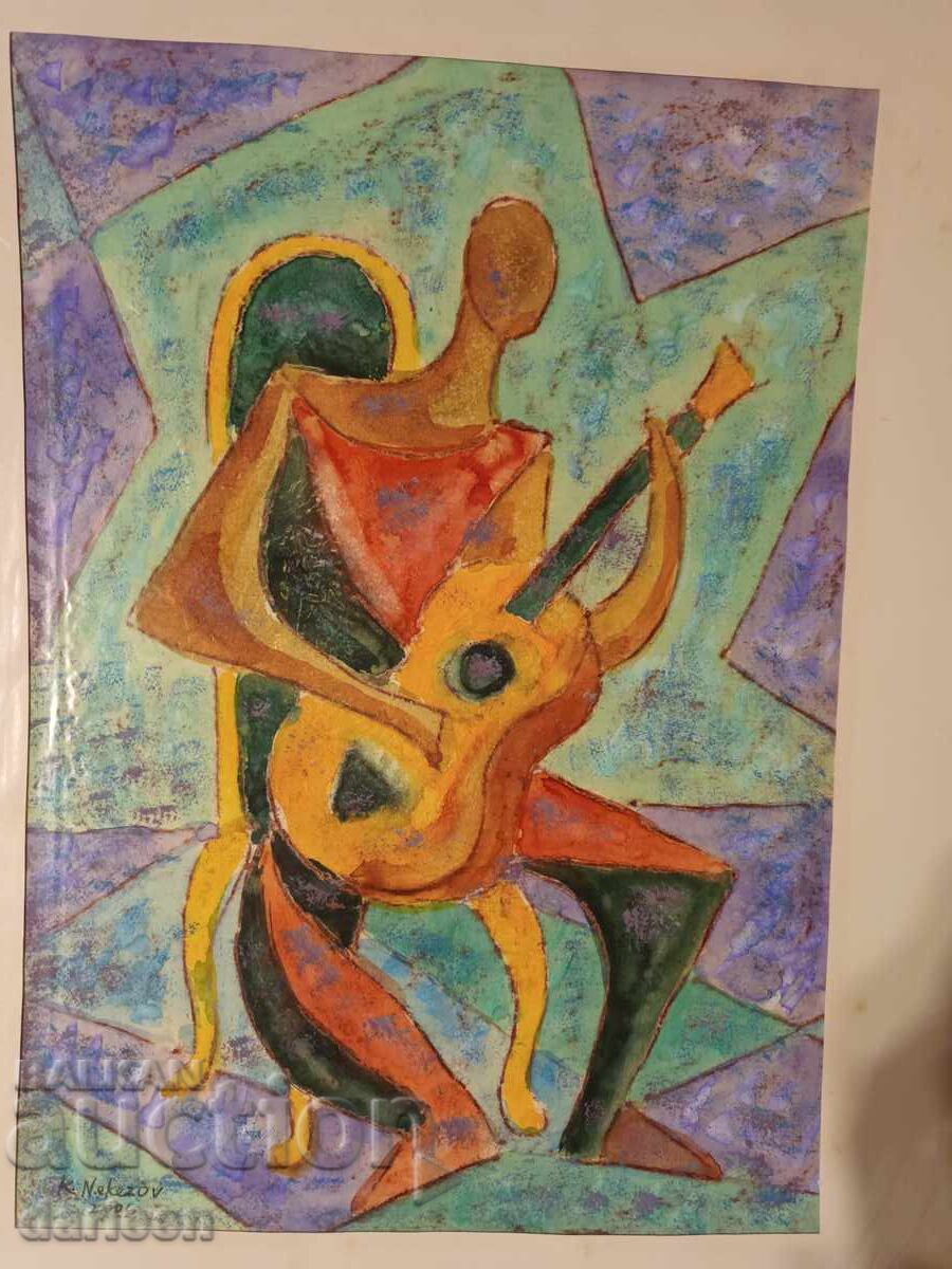 Music with guitar, Krustyo Nekezov-Burning Music with guitar, Krustyo Nekezov-Burning