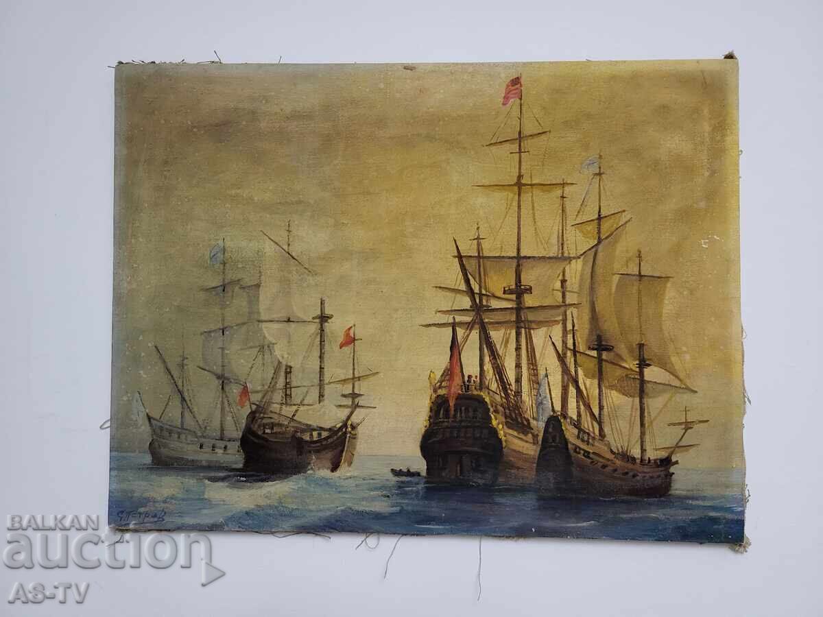 Картина на Сергей Петров 96 г. с цена 4900.00 лв. | € 2505.33 Картина на Сергей Петров 96 г. с цена 4900.00 лв. | € 2505.33