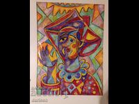 Clown colorat, Krăstyo Nekezov-Burning