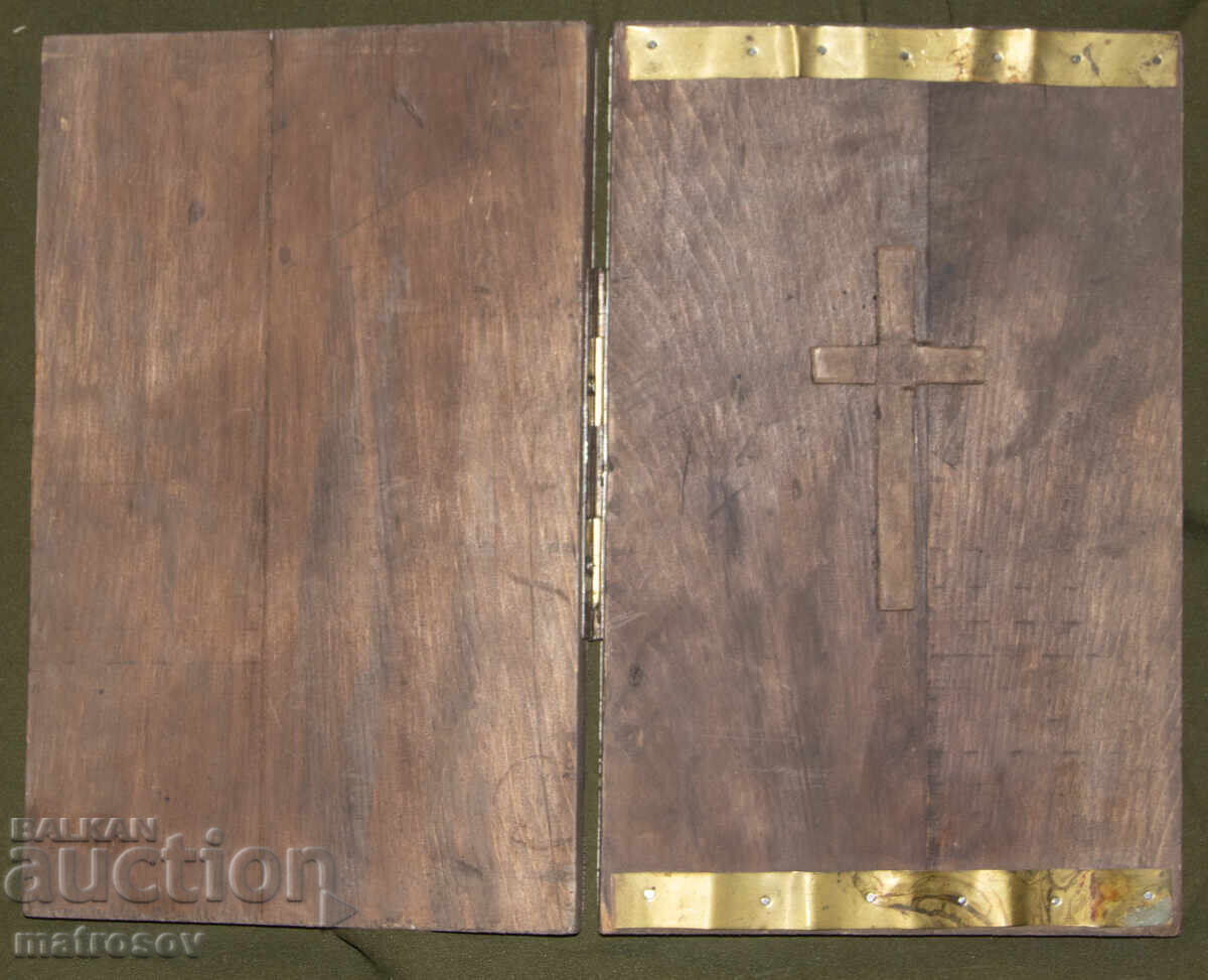 Диптих икона Свети Мина, Света Богородица с Младенеца - 7 Диптих икона Свети Мина, Света Богородица с Младенеца - 7