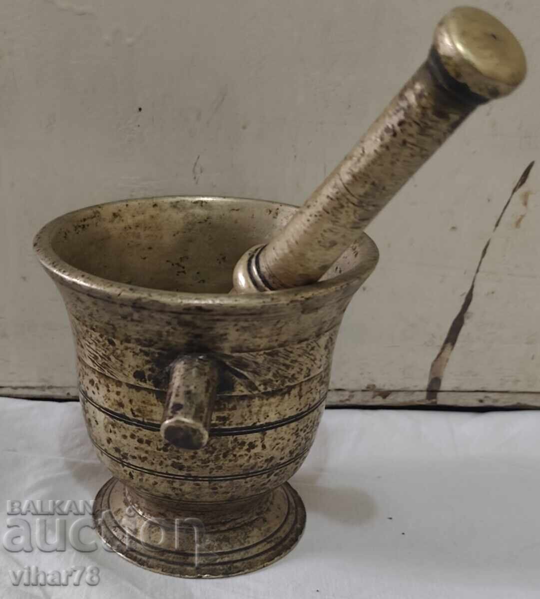 Παλιό μπρούτζινο γουδί, γουδοχέρι, γουδί - 5