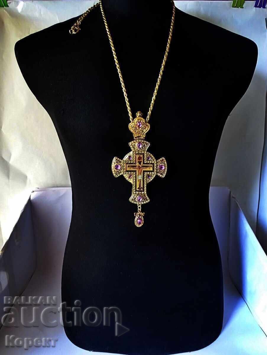 Νέος Ορθόδοξος επιθωρακικός ιερατικός σταυρός 6 με τιμή 159.00 BGN | € 81.30