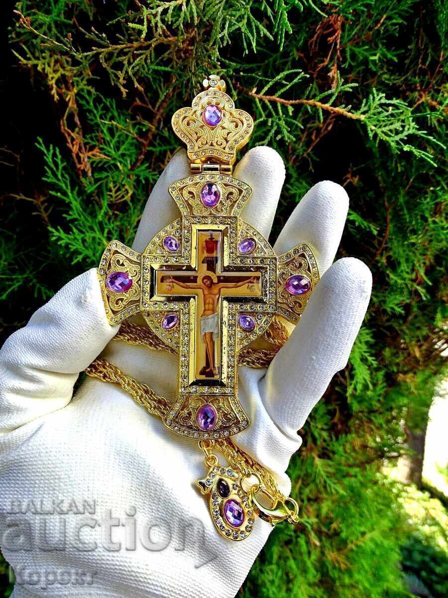 Δημοπρασία Νέος Ορθόδοξος επιθωρακικός ιερατικός σταυρός 6
