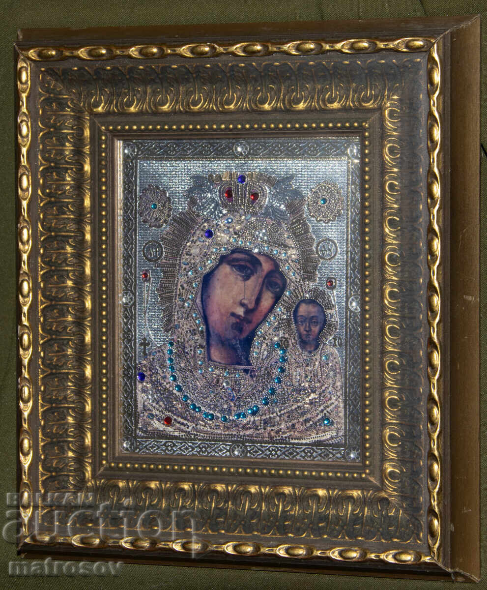 Lithograph Icon, Mother of God with the Child with price 200.00 BGN | € 102.26