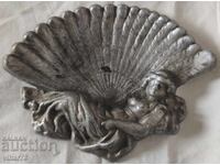 Summer Aluminum Ashtray in Art Deco Style