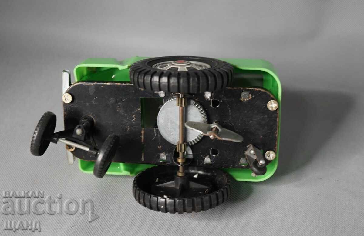 Παλιό Ιαπωνικό μεταλλικό μηχανικό παιχνίδι μοντέλο αυτοκινήτου καουμπόη - 5