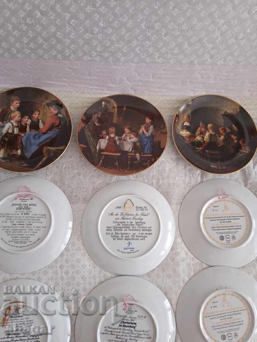 Farfurii de porțelan german de colecție - set - 6 Farfurii de porțelan german de colecție - set - 6