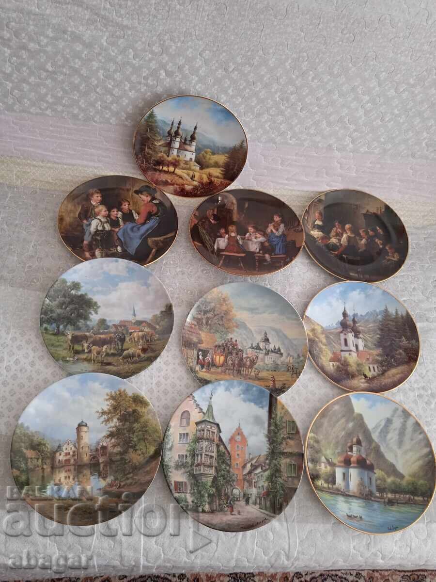 Farfurii de porțelan german de colecție - set Farfurii de porțelan german de colecție - set