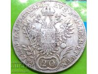 20 Kreuzer 1830 Austria A - Viena argint - rar
