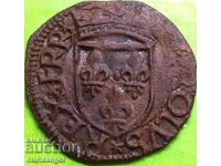 Ιταλία 1 cavallo (Cahn) Aquileia Charles VIII Crest+Eagle - ΣΠΑΝΙΟ