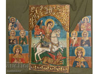 Triptic icoană Sfântul Gheorghe Biruitorul