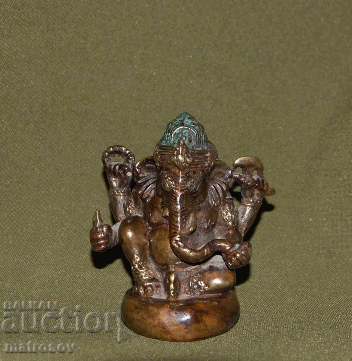 Δημοπρασία Μικρό μπρούτζινο διακοσμητικό άγαλμα, Γκανέσα