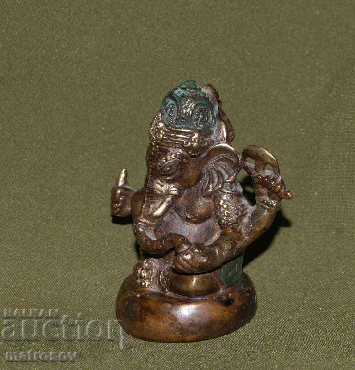 Μικρό μπρούτζινο διακοσμητικό άγαλμα, Γκανέσα - 5