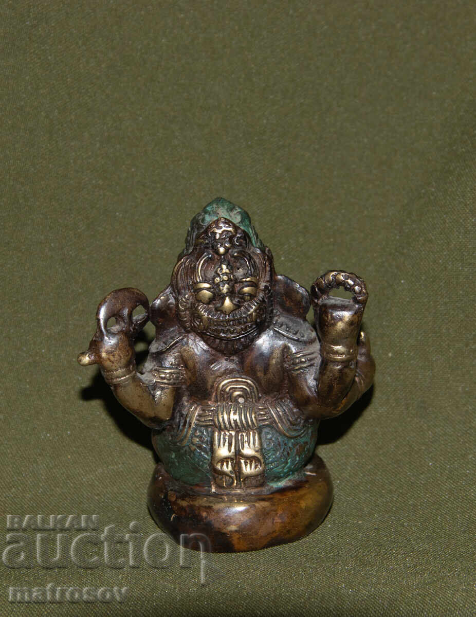 Μικρό μπρούτζινο διακοσμητικό άγαλμα, Γκανέσα - 6