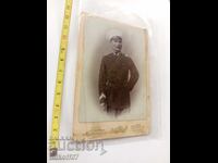 Военна снимка картон фотография Братя Маркарян Шумен