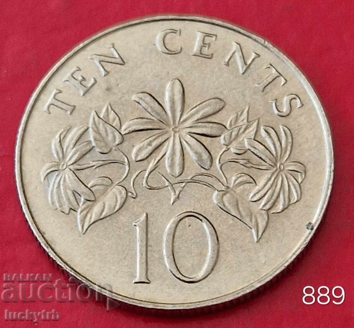 10 cenți 1986 - Singapore