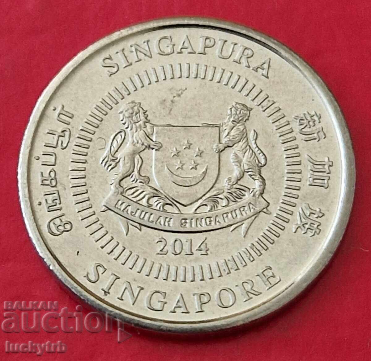 10 цента 2014 - Сингапур с цена 1.10 лв. | € 0.56